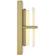 Tarnos LED 6.5 inch Soft Brass Wall Sconce Wall Light
